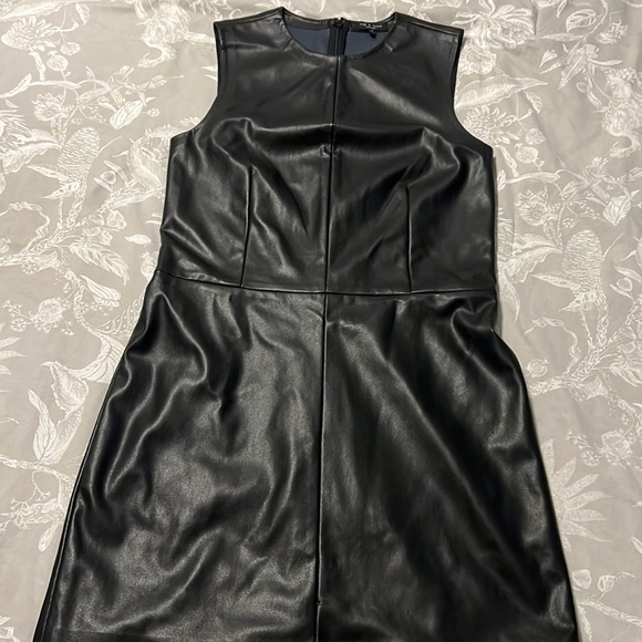 Rag & Bone Desta Faux Leather Shift Minidress, Nwot, - Picture 2 of 4